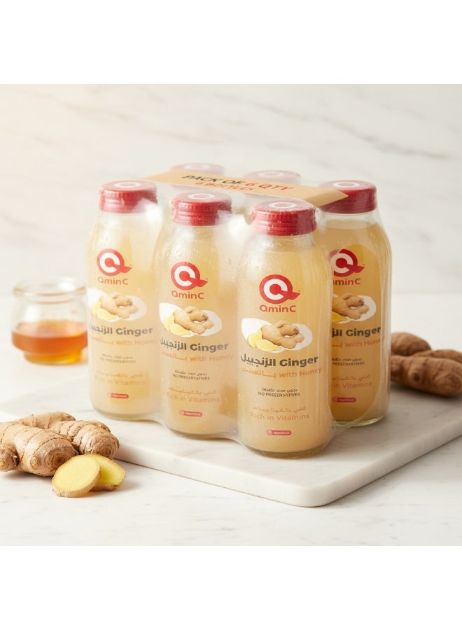 Qmin C Ginger with Honey Juice, 150ml – Natural Blend, No Added Sugar, Antioxidant-Rich Daily Wellness Drink, Pack of 6 - Image 2